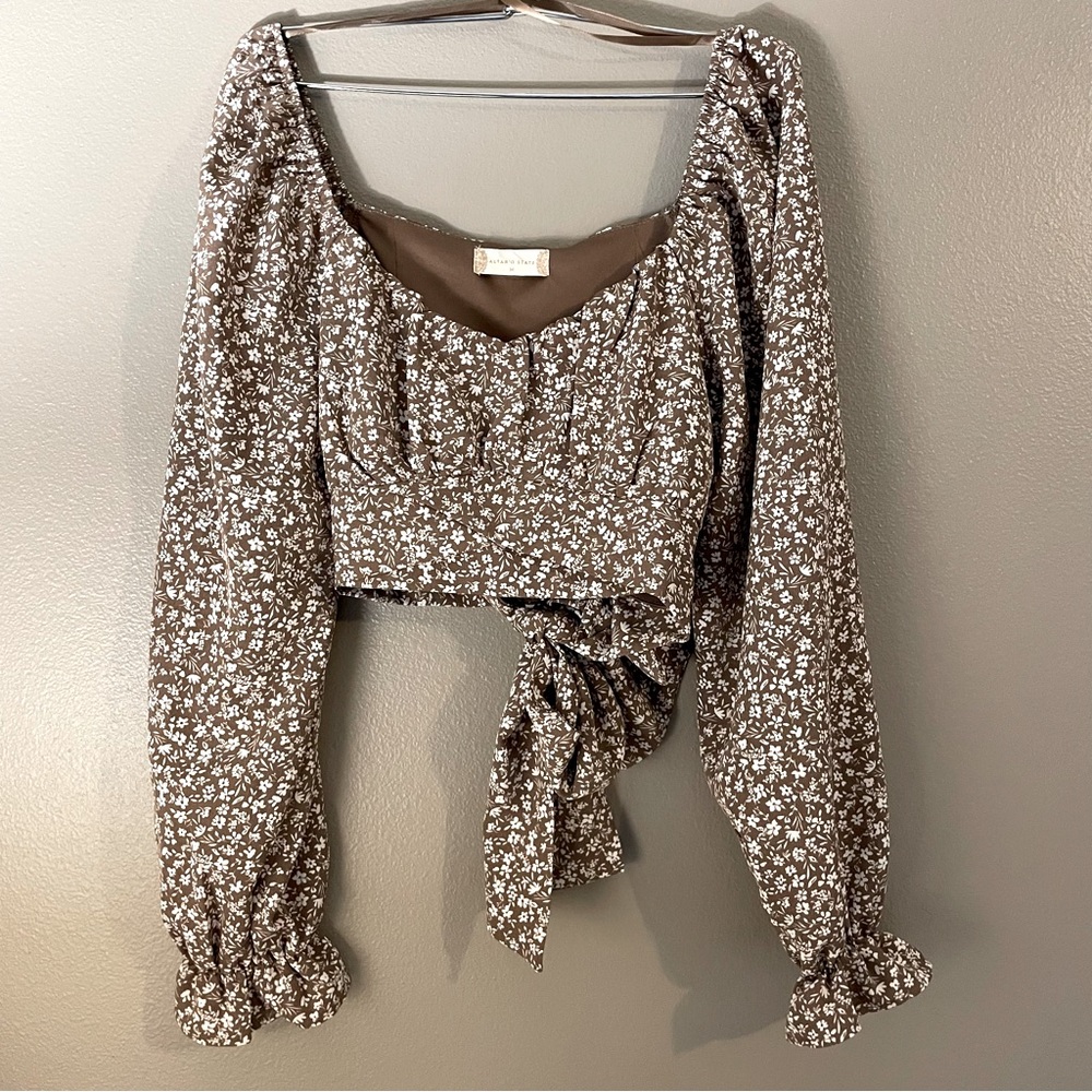 Altar’d State long sleeve crop blouse